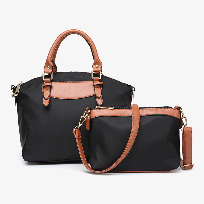 Klassisches Taschenset, minimalistische Oxford-Tasche mit Henkel, Umhängetasche