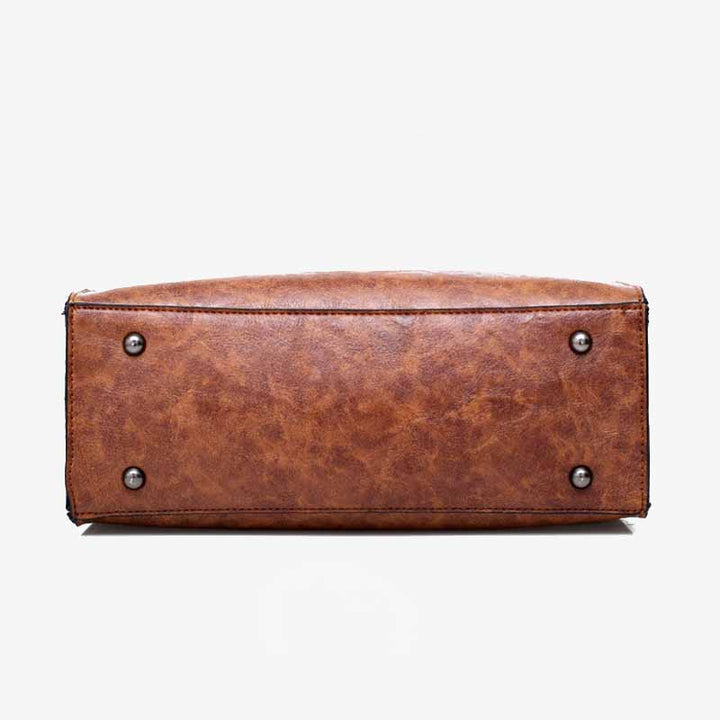Klassische Business-Tragetasche für Damen, Pendler-Ledertaschen-Set