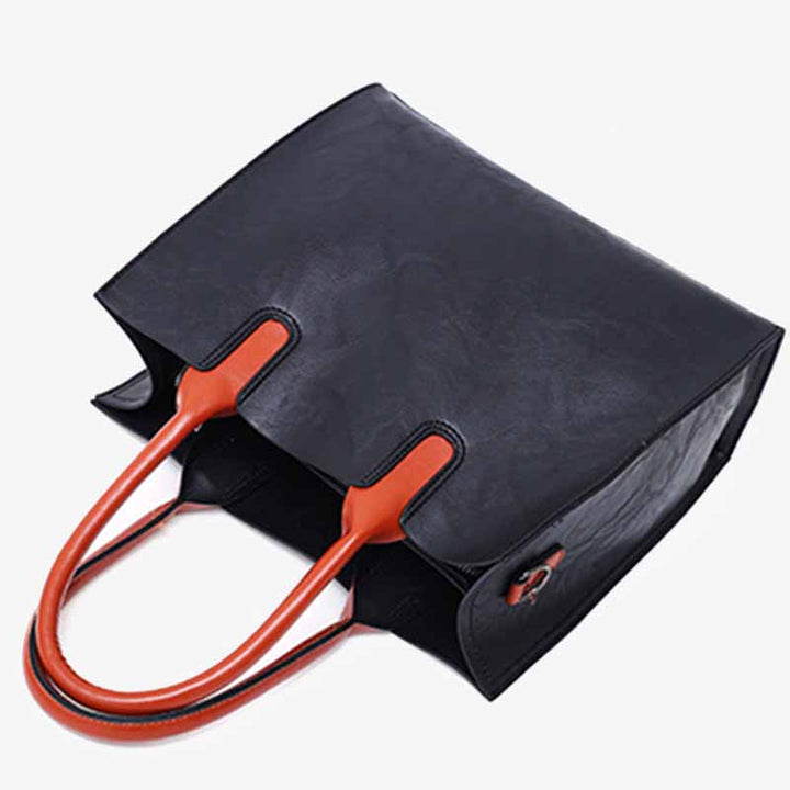 Klassische Business-Tragetasche für Damen, Pendler-Ledertaschen-Set