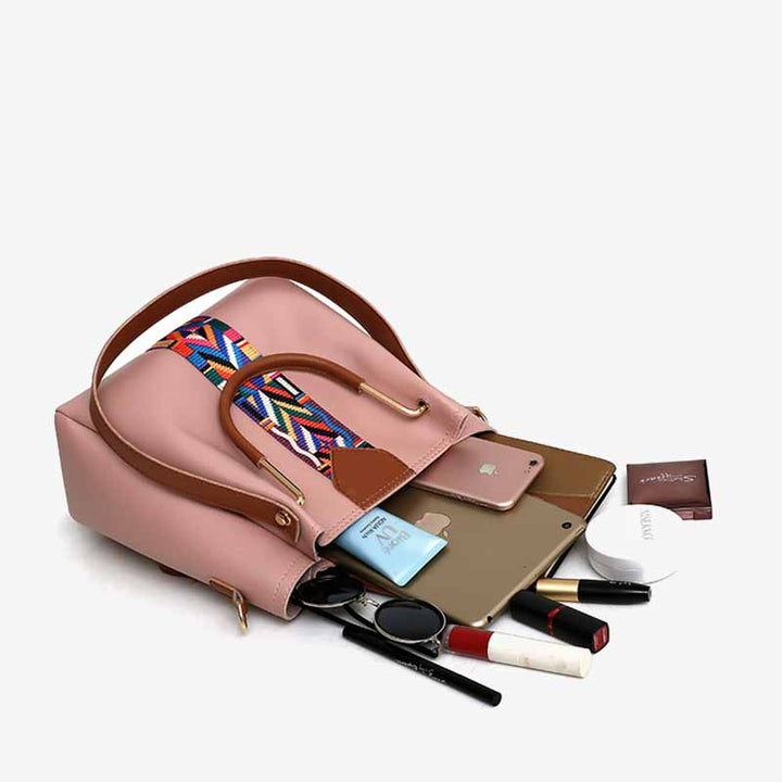 4-teiliges Taschenset mit robustem Griff, elegante Umhängetasche