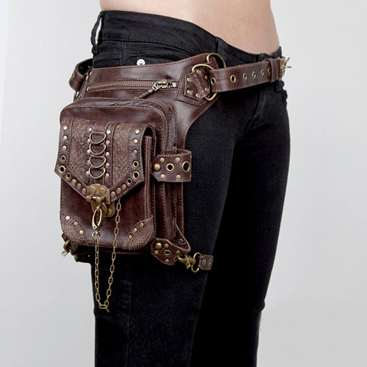 Punk Schulter Achseltasche Nietenkette Umhängetasche für Frauen
