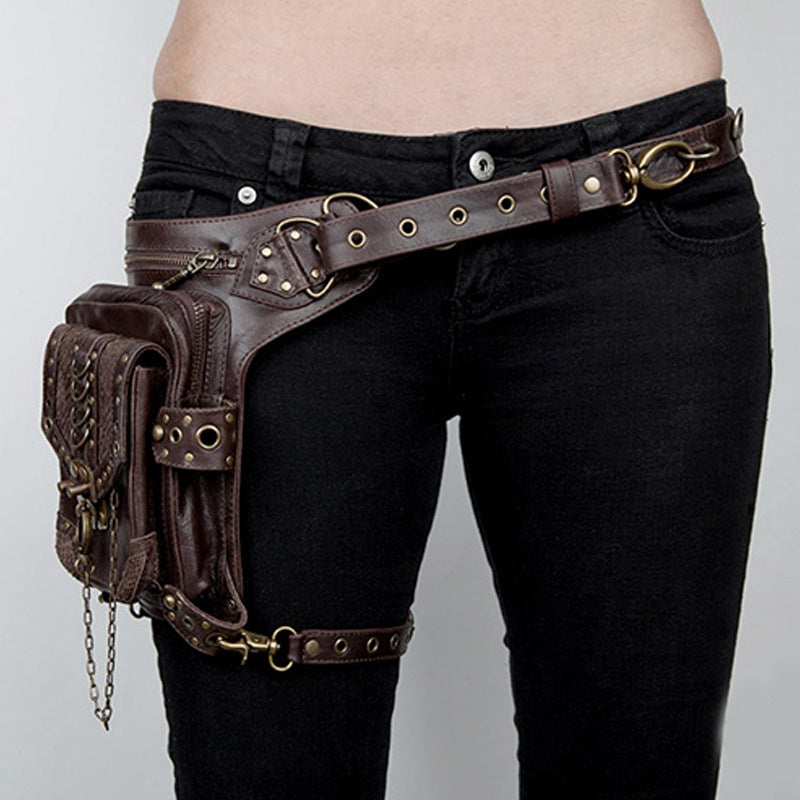 Punk Schulter Achseltasche Nietenkette Umhängetasche für Frauen