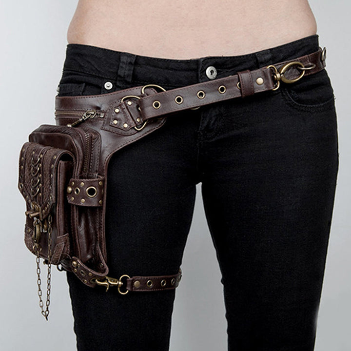 Punk Schulter Achseltasche Nietenkette Umhängetasche für Frauen