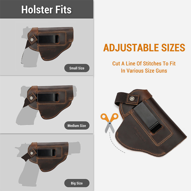 Frauen Männer Outdoor Taktik Holster Außerhalb Der Hosenbund Leder Holster