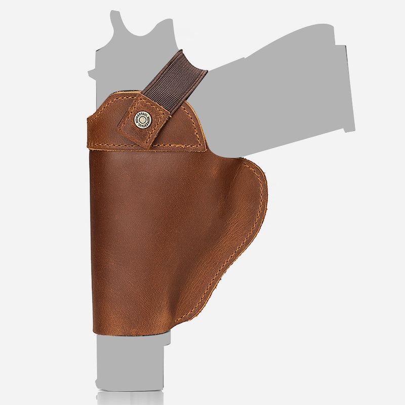 Frauen Männer Outdoor Taktik Holster Außerhalb Der Hosenbund Leder Holster