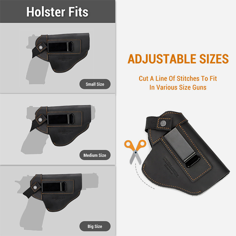 Frauen Männer Outdoor Taktik Holster Außerhalb Der Hosenbund Leder Holster