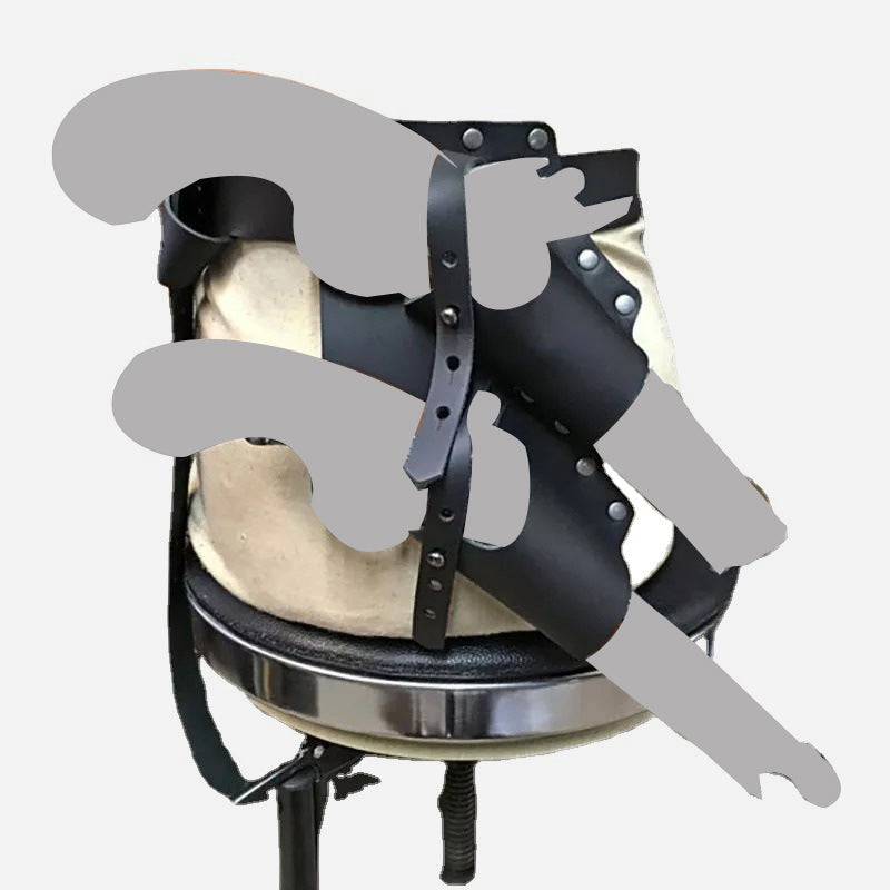 Herren Mittelalter Cosplay Holster Retro Outdoor Doppel Taille Holster