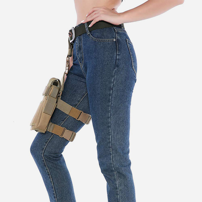 Taktische Beintasche für den Außenbereich, Camouflage-Farbe, langlebiges Oxford-Holster