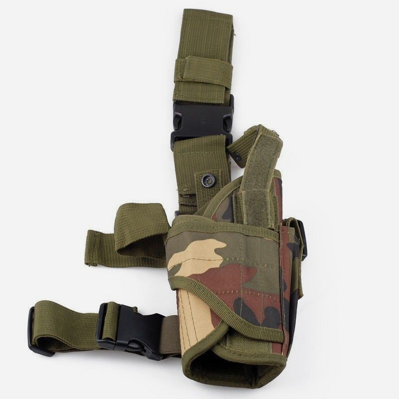 Taktische Beintasche für den Außenbereich, Camouflage-Farbe, langlebiges Oxford-Holster