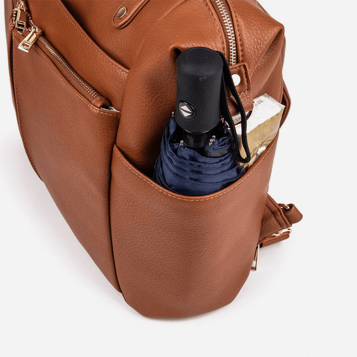 Multifunktionale Tragetasche für Mama, verstellbarer großer Retro-Rucksack für Damen