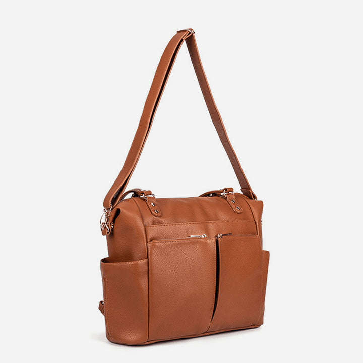 Multifunktionale Tragetasche für Mama, verstellbarer großer Retro-Rucksack für Damen