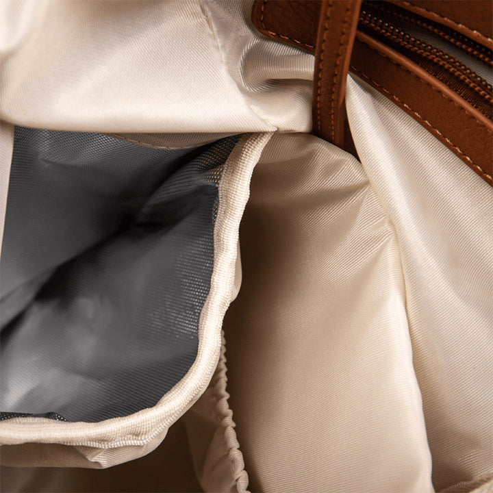Multifunktionale Tragetasche für Mama, verstellbarer großer Retro-Rucksack für Damen