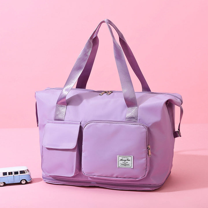 Tragbare Reisetasche mit großem Fassungsvermögen für Damen und Herren, faltbare Reisehandtasche