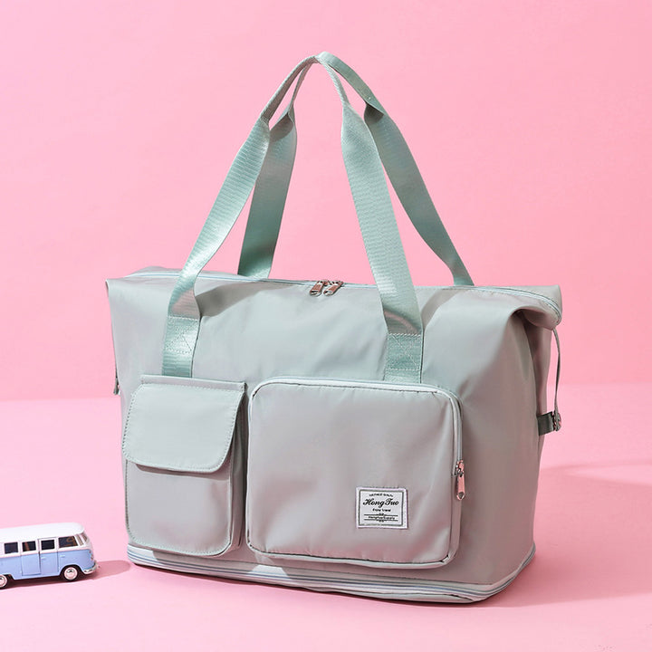 Tragbare Reisetasche mit großem Fassungsvermögen für Damen und Herren, faltbare Reisehandtasche