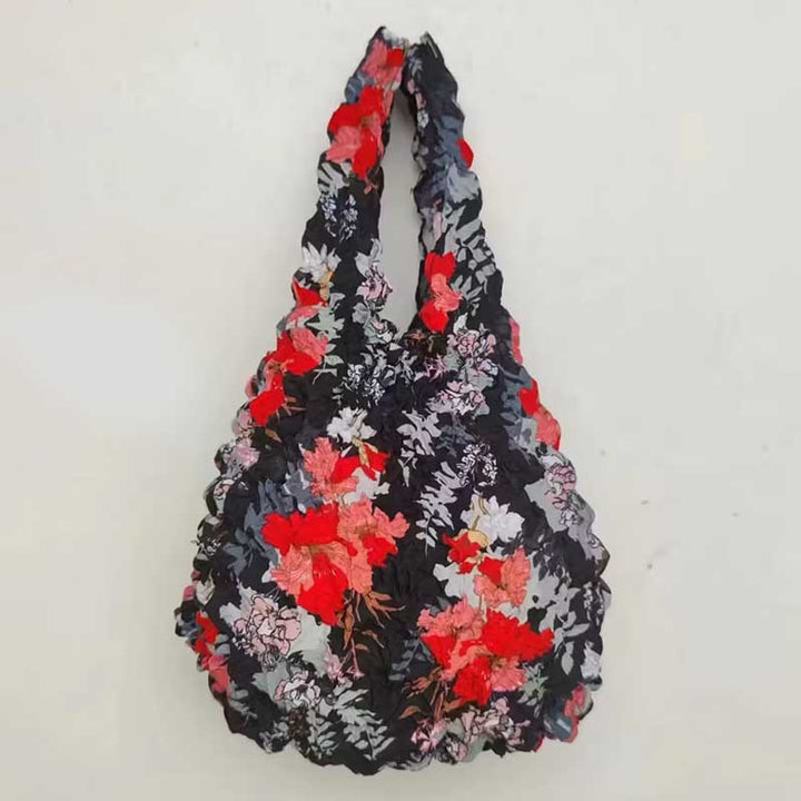 Teleskop-Plissee-Tasche für Damen, multifunktionale, flexible Einkaufshandtasche