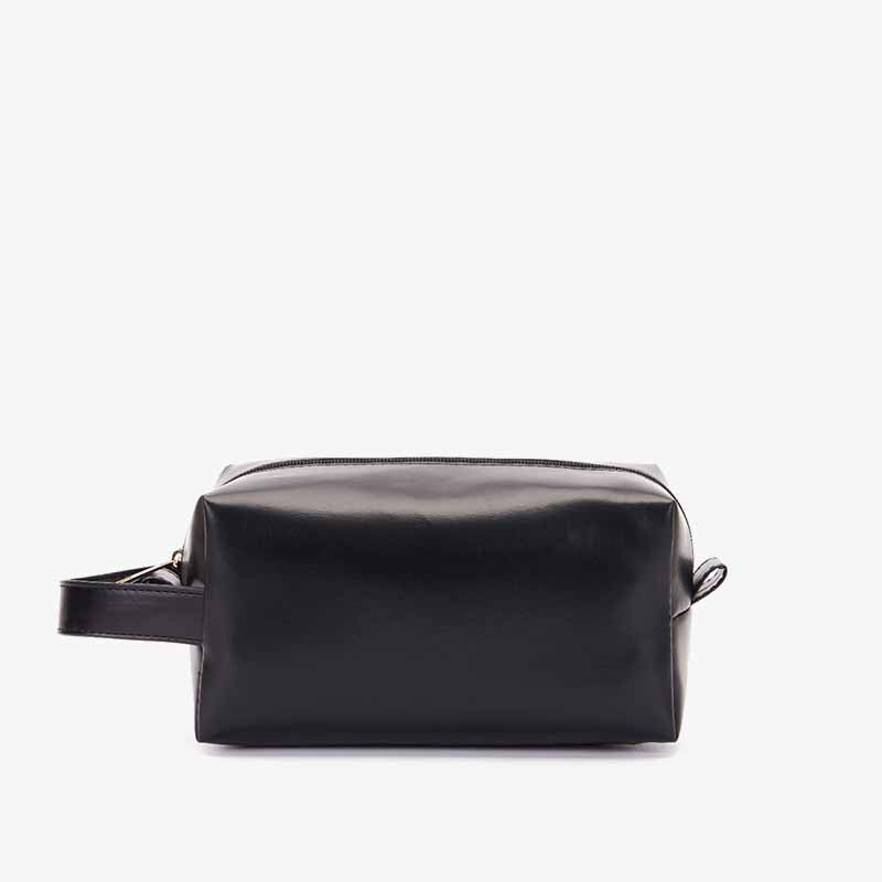 Kulturbeutel aus veganem Leder im Vintage-Stil, tragbare Reise-Make-up-Tasche für Damen