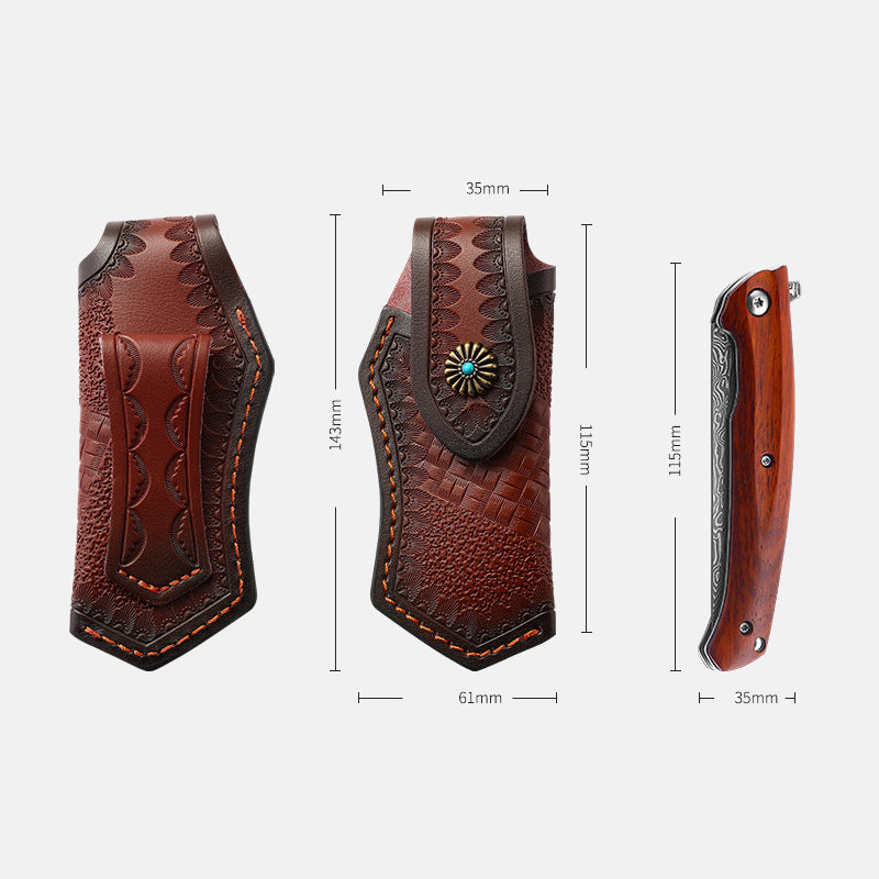 Clamshell-Schutzgürteltasche mit Carving-Schnalle für den Außenbereich
