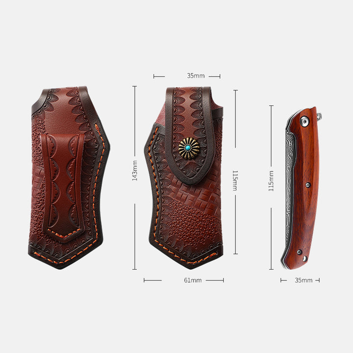 Clamshell-Schutzgürteltasche mit Carving-Schnalle für den Außenbereich