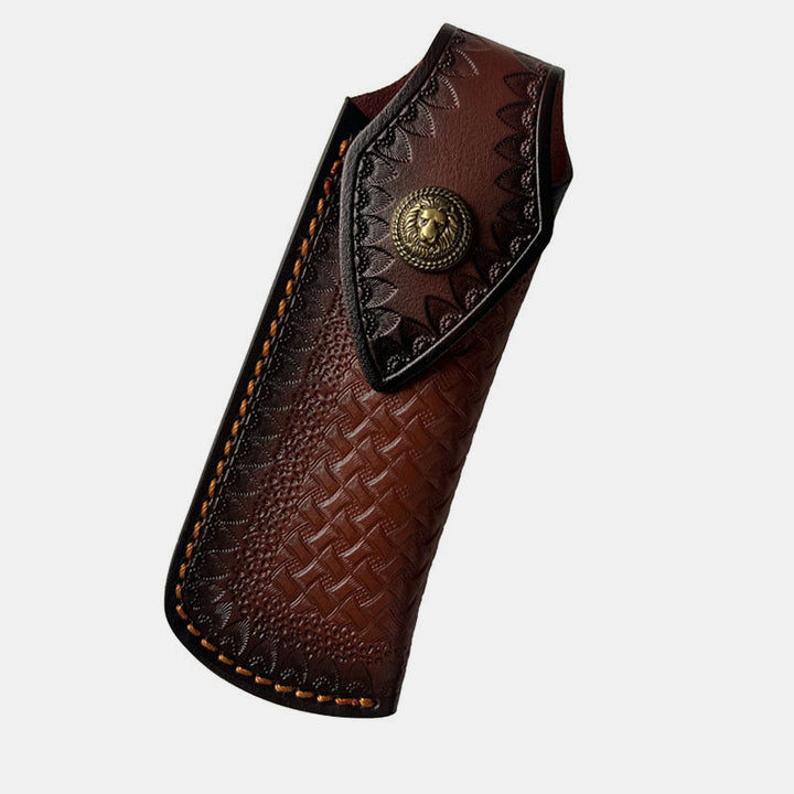 Klassische Carving Leder Gürteltasche Frauen Männer Outdoor Tragbare Holster