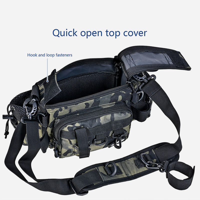 Camouflage Angeln Zubehör Abnehmbarer Gurt Oxford Fisshing Tasche Für Outdoor