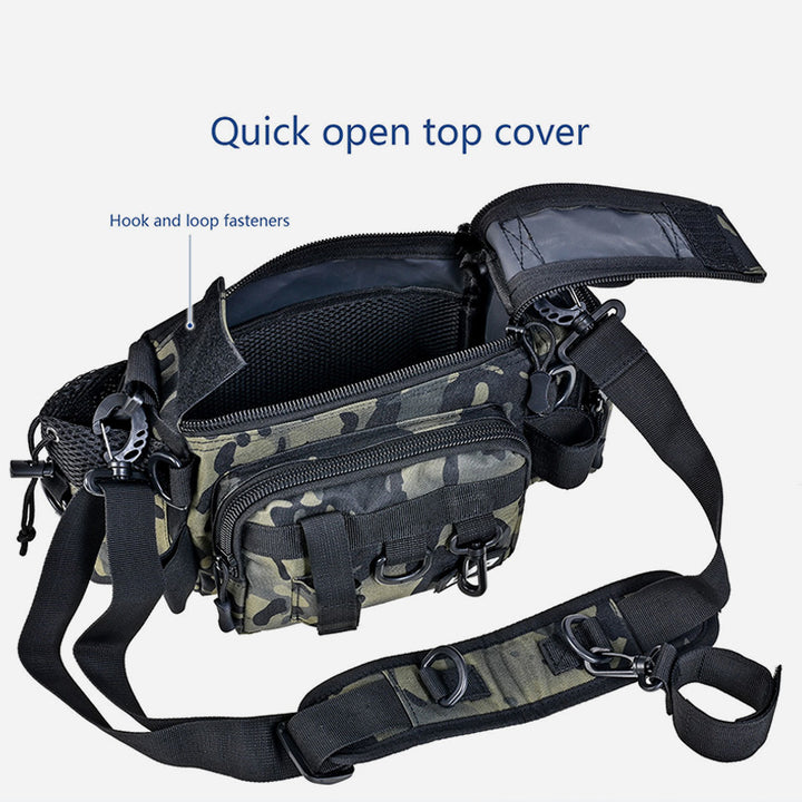 Camouflage Angeln Zubehör Abnehmbarer Gurt Oxford Fisshing Tasche Für Outdoor
