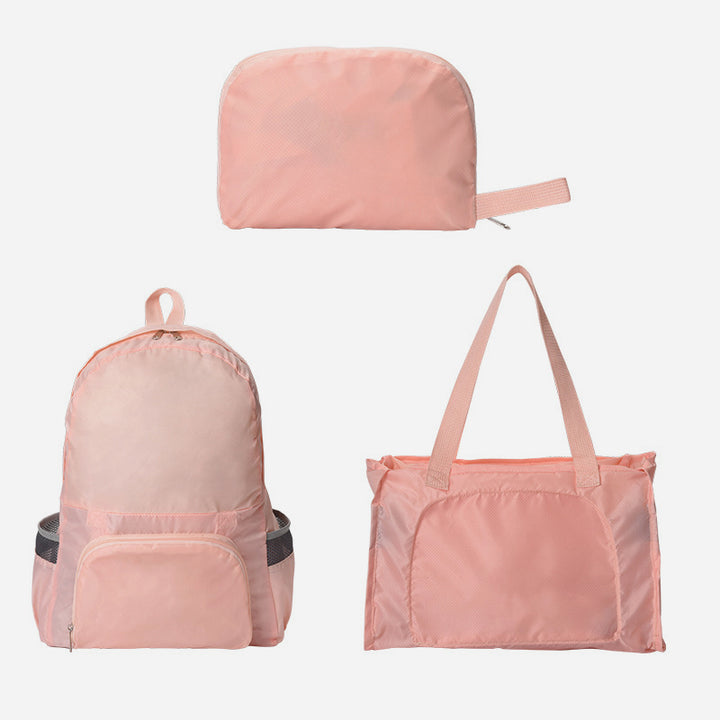 Rucksack mit doppeltem Verwendungszweck, tragbar, leicht, zusammenklappbar, für Reisen und Schule