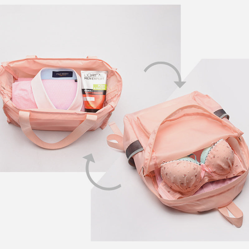 Rucksack mit doppeltem Verwendungszweck, tragbar, leicht, zusammenklappbar, für Reisen und Schule