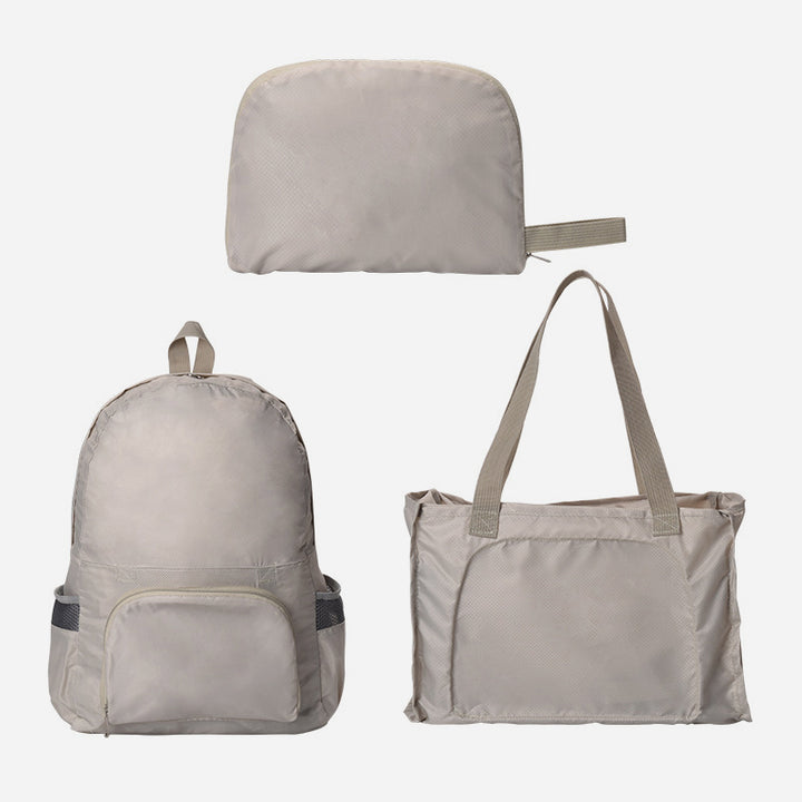 Rucksack mit doppeltem Verwendungszweck, tragbar, leicht, zusammenklappbar, für Reisen und Schule