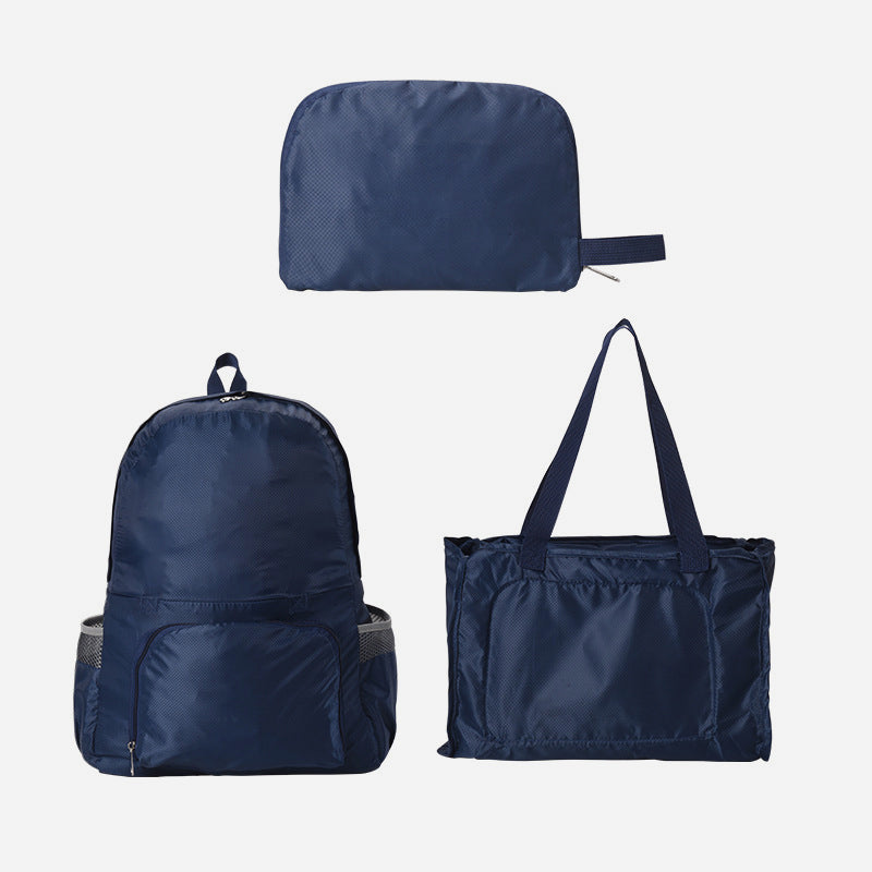 Rucksack mit doppeltem Verwendungszweck, tragbar, leicht, zusammenklappbar, für Reisen und Schule