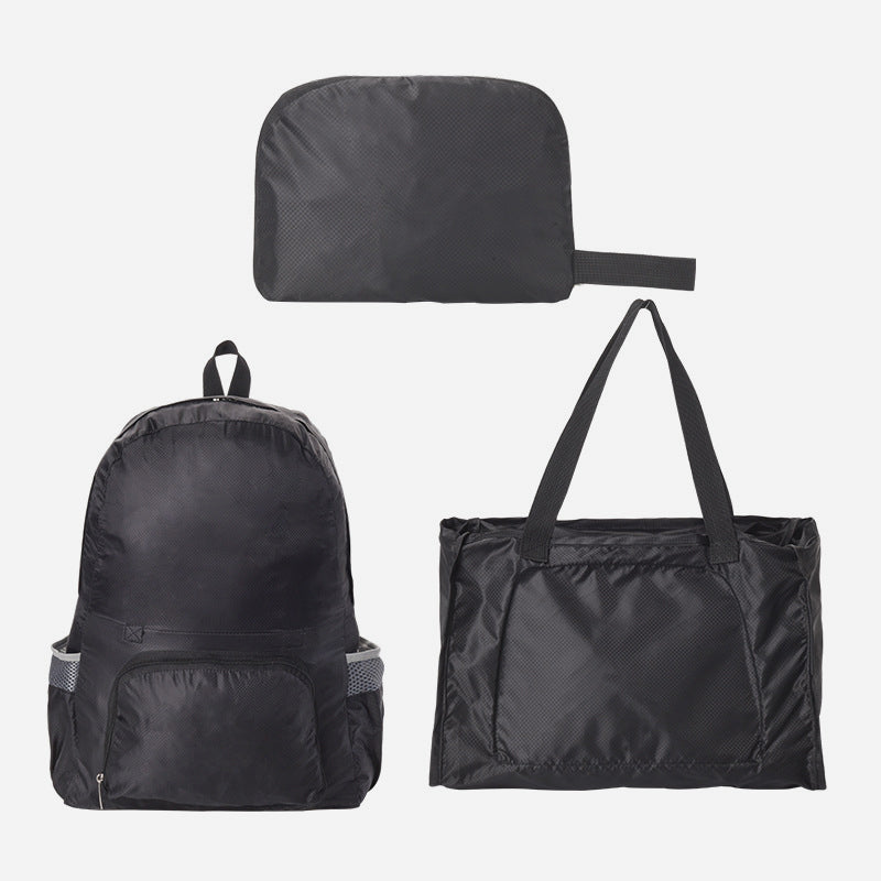 Rucksack mit doppeltem Verwendungszweck, tragbar, leicht, zusammenklappbar, für Reisen und Schule