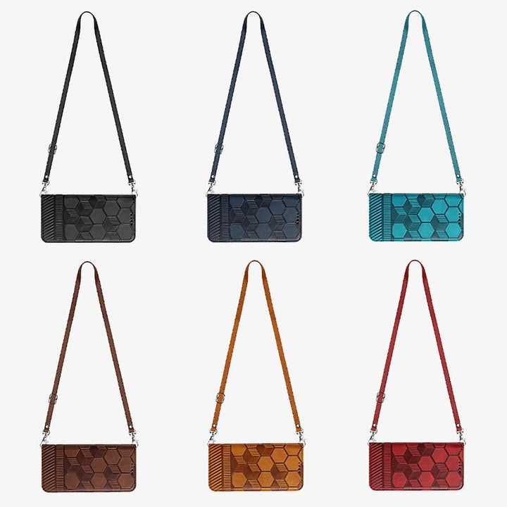 Crossbody-Telefonhülle für iPhone-Nest-Muster-Schutzhülle