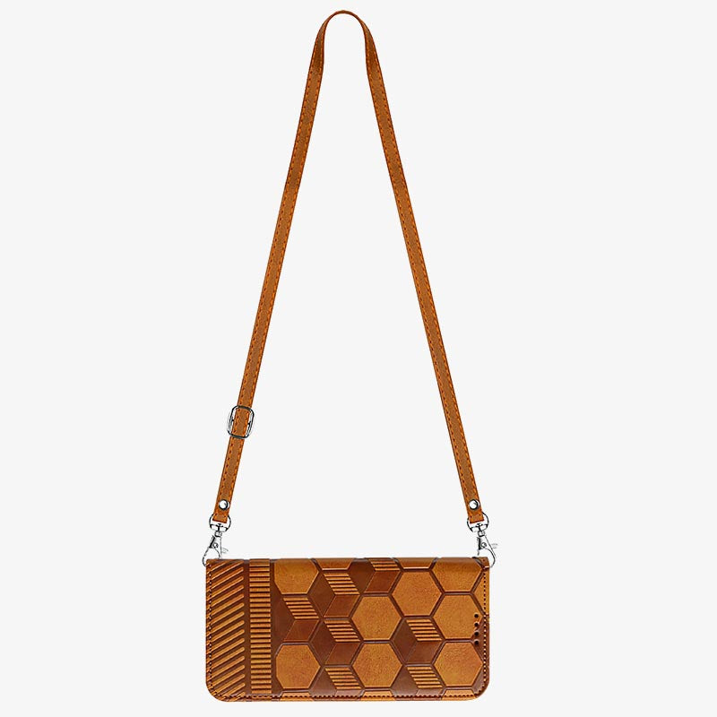 Crossbody-Telefonhülle für iPhone-Nest-Muster-Schutzhülle