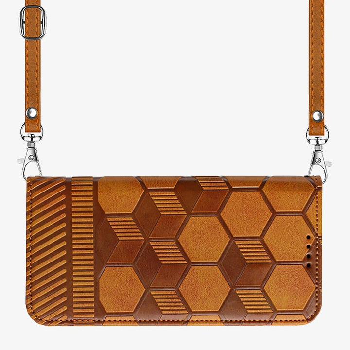 Crossbody-Telefonhülle für iPhone-Nest-Muster-Schutzhülle