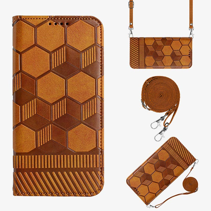 Crossbody-Telefonhülle für iPhone-Nest-Muster-Schutzhülle