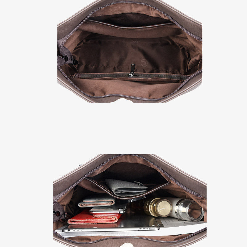 Quaste Tote Elegante einfarbige Ledergeldbörse für Pendler