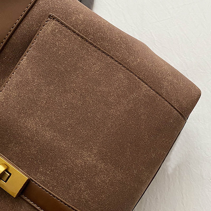 Frosted Commuter Tote Minimalistische Unterarmtasche aus einfarbigem Leder