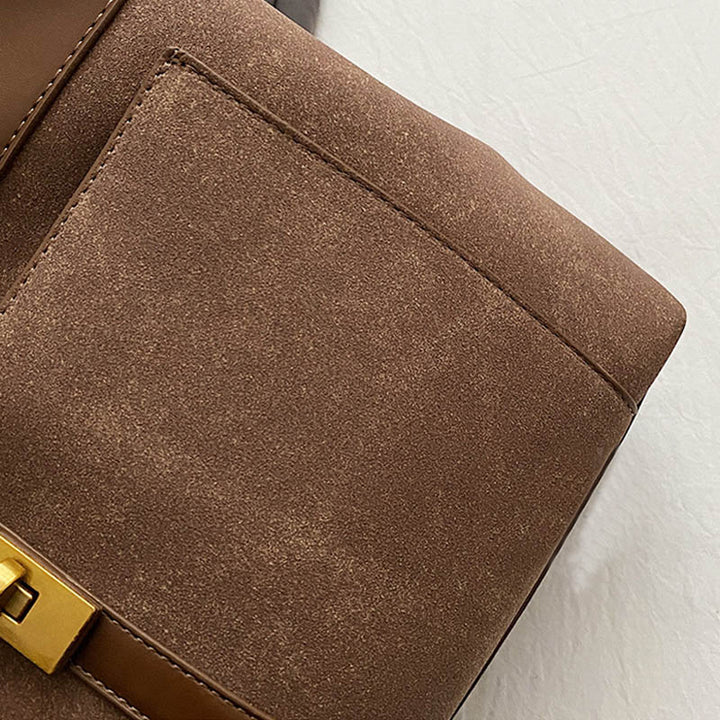 Frosted Commuter Tote Minimalistische Unterarmtasche aus einfarbigem Leder