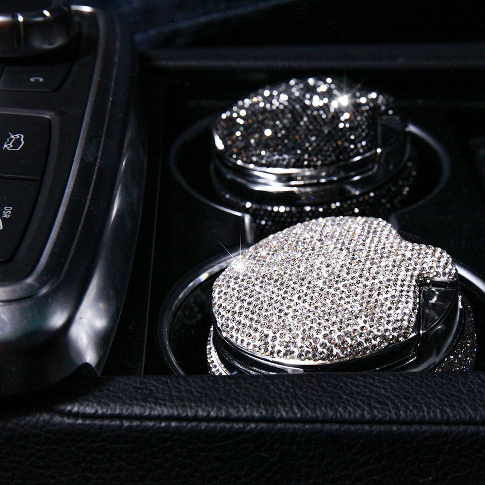 Tragbare funkelnde Zigarettenschachtel mit Diamantbesatz aus Metall für Damen