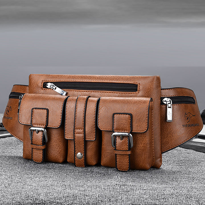 Brusttasche mit mehreren Taschen für Herren, robuste Umhängetasche
