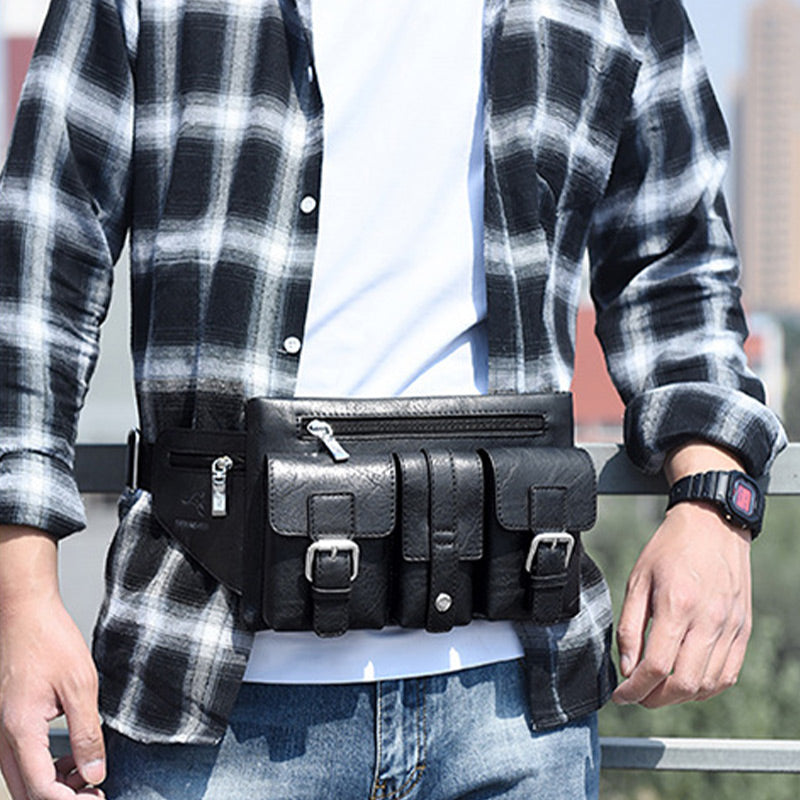 Brusttasche mit mehreren Taschen für Herren, robuste Umhängetasche