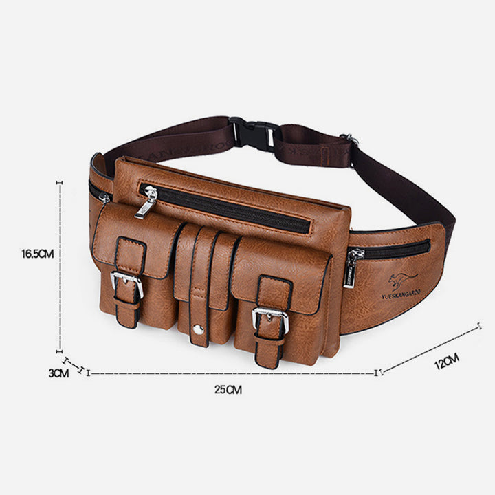 Brusttasche mit mehreren Taschen für Herren, robuste Umhängetasche
