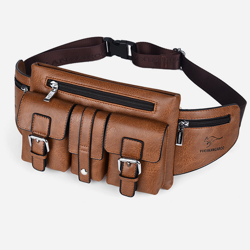 Brusttasche mit mehreren Taschen für Herren, robuste Umhängetasche