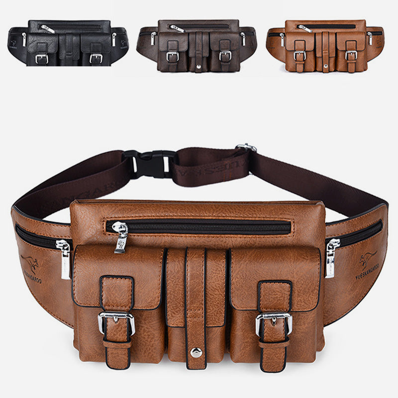 Brusttasche mit mehreren Taschen für Herren, robuste Umhängetasche