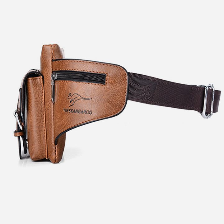 Brusttasche mit mehreren Taschen für Herren, robuste Umhängetasche