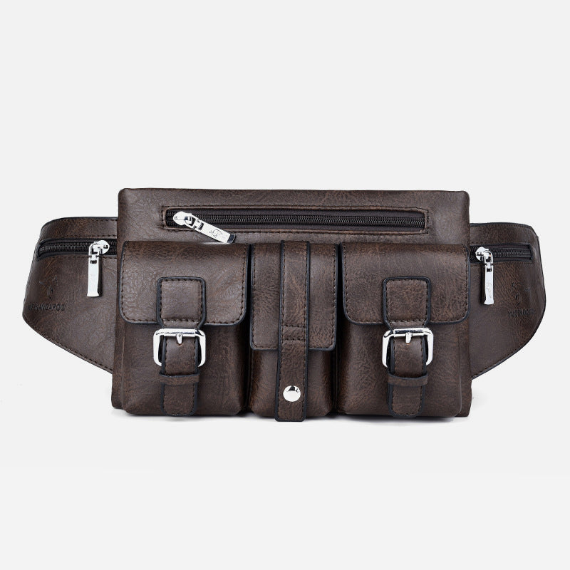 Brusttasche mit mehreren Taschen für Herren, robuste Umhängetasche