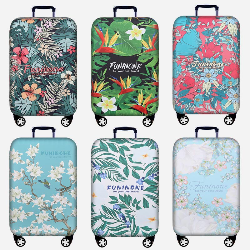 Elastische Polyester-Gepäckabdeckung, verdickte Blumen, schützt die Reise.