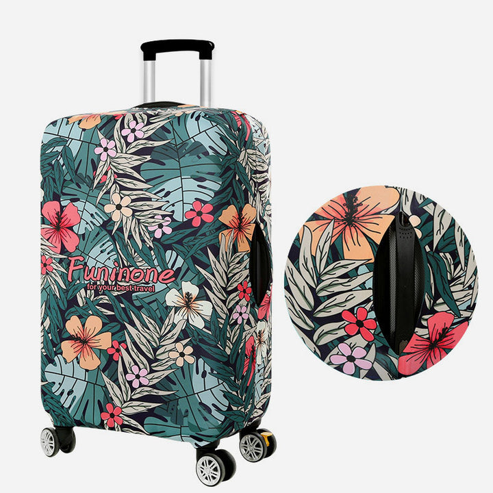 Elastische Polyester-Gepäckabdeckung, verdickte Blumen, schützt die Reise.