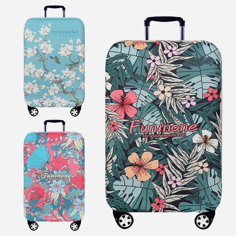 Elastische Polyester-Gepäckabdeckung, verdickte Blumen, schützt die Reise.