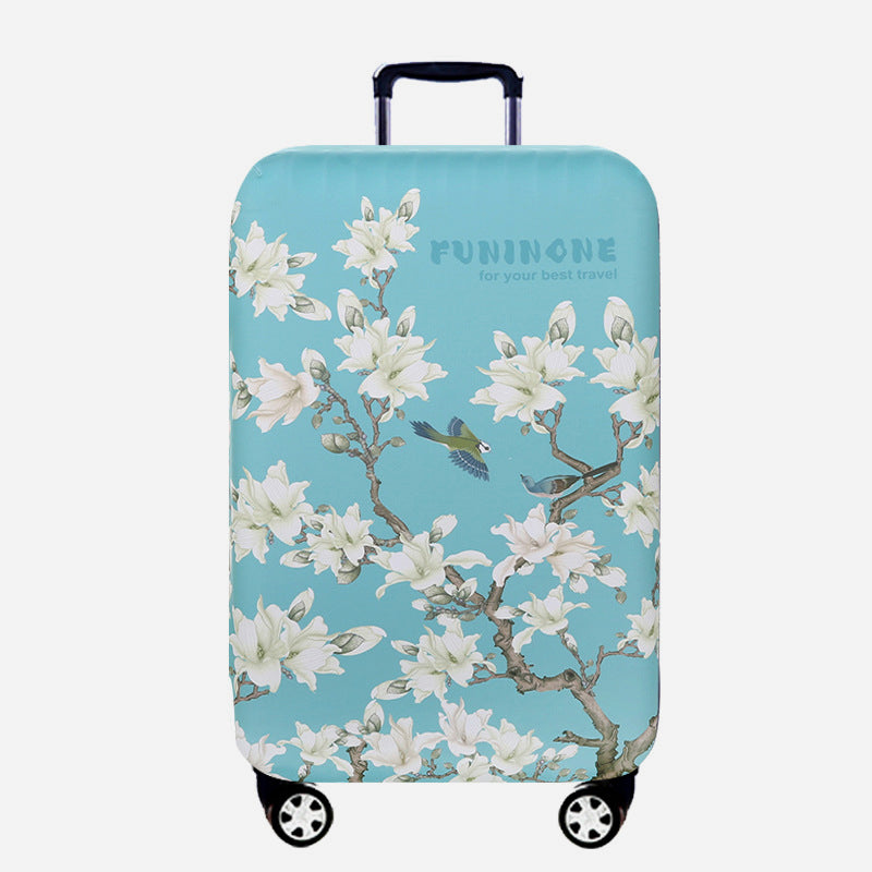 Elastische Polyester-Gepäckabdeckung, verdickte Blumen, schützt die Reise.