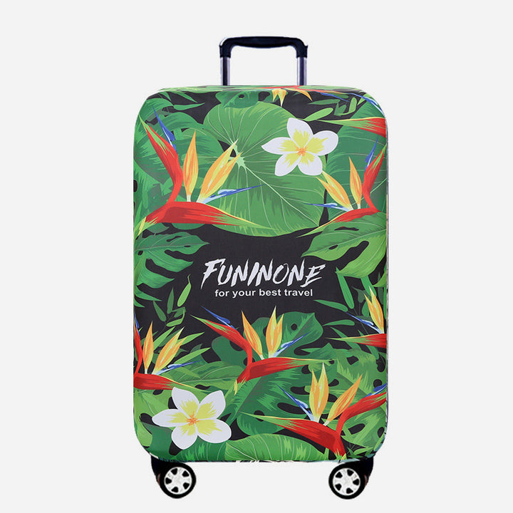 Elastische Polyester-Gepäckabdeckung, verdickte Blumen, schützt die Reise.